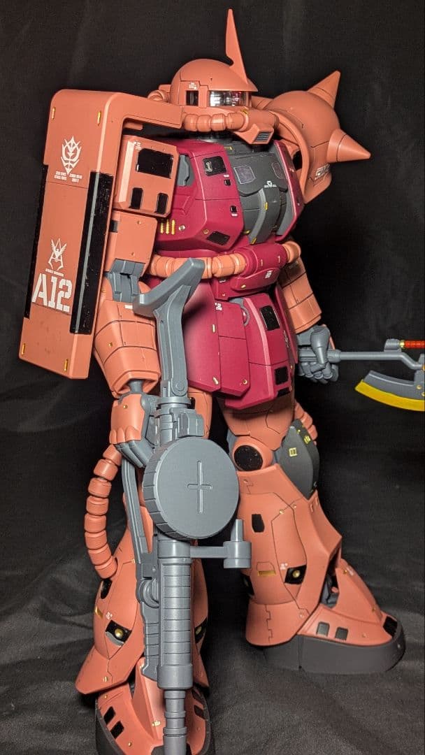メガサイズ ガンダム ザク 塗装済 シャア専用 ガンプラ ザクⅡ rx-78-2