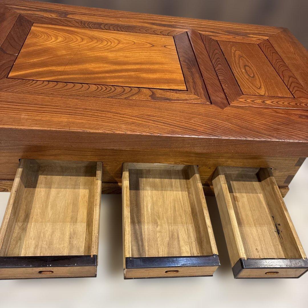 昭和レトロ　囲炉裏　テーブル　自在鉤セット