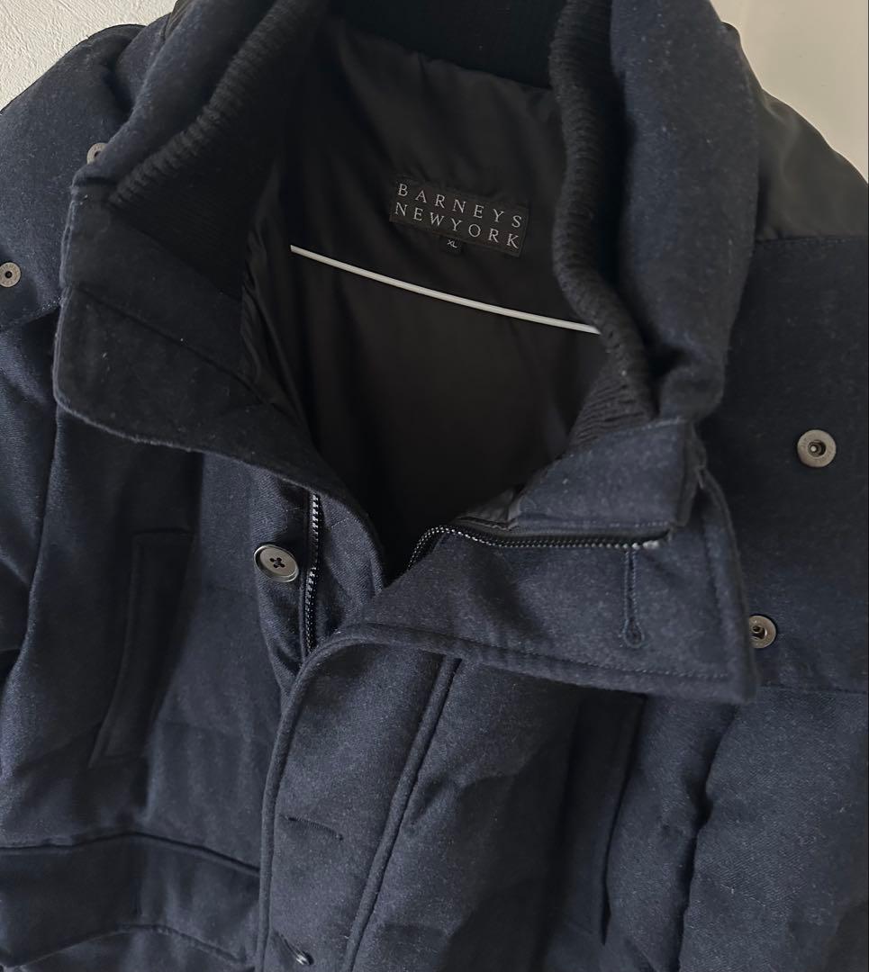 【XL】ダウン バーニーズニューヨーク ネイビー
