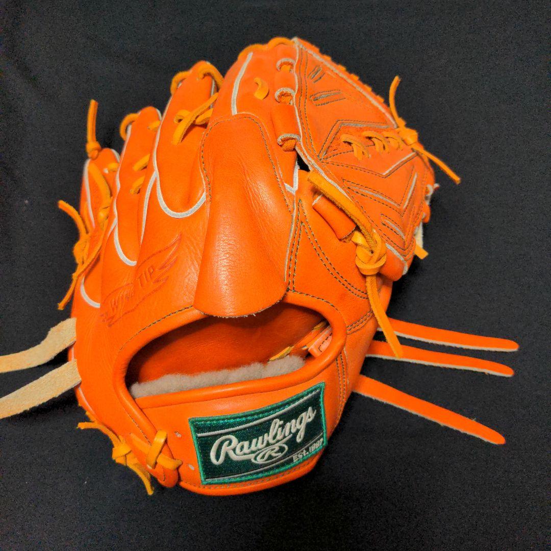 【未使用品】ローリングス硬式用グローブHOW PREMIUM投手用カラーオレンジ