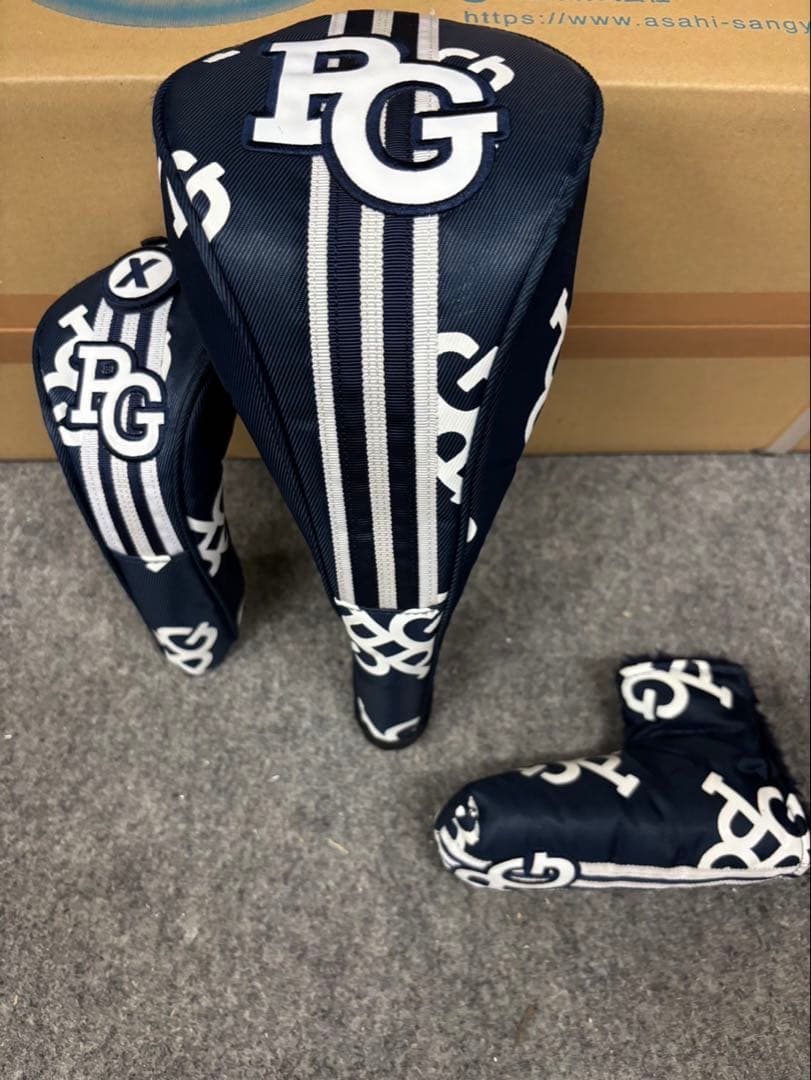 PG キャディバッグ ネイビー/ホワイト