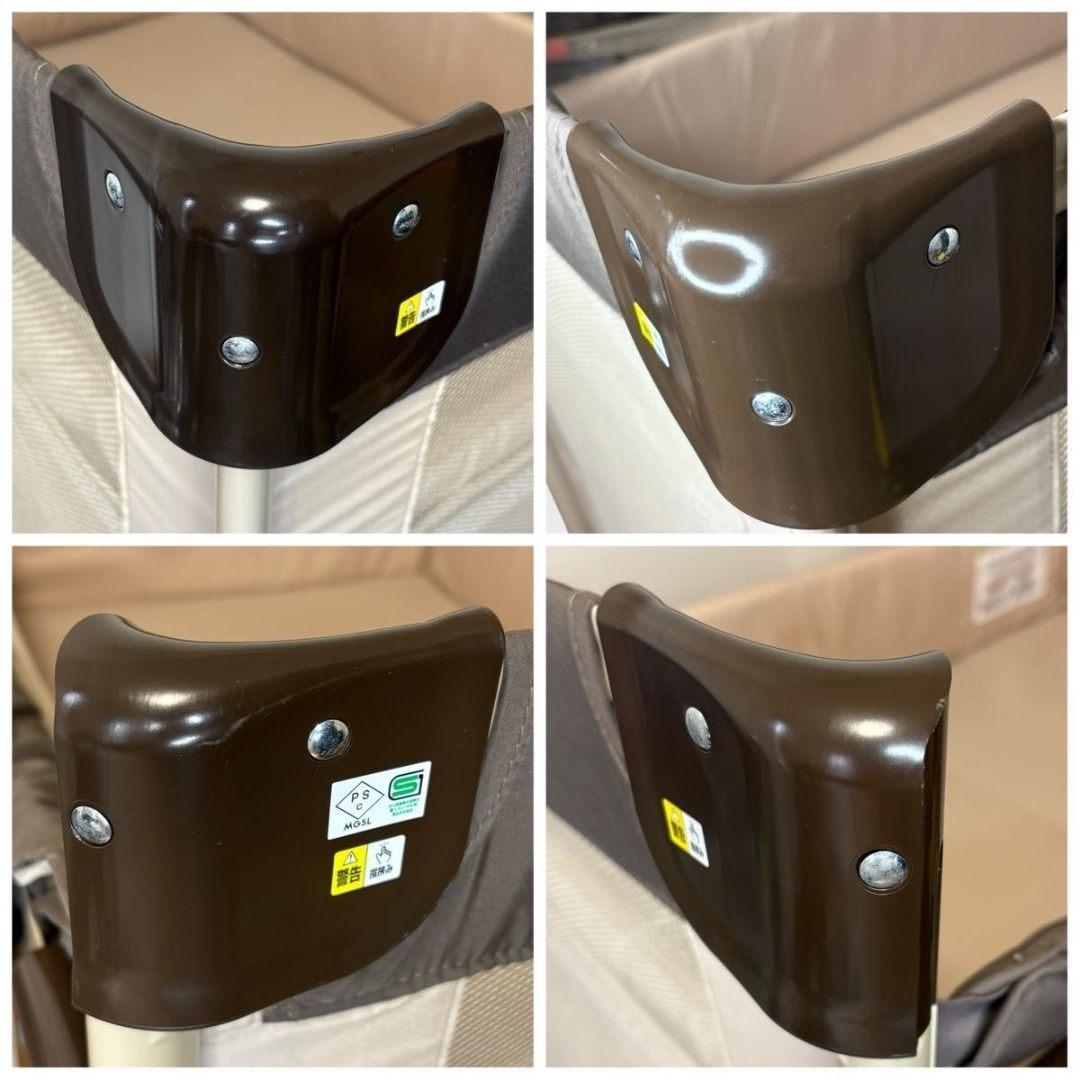 美品 Aprica アップリカ ベビーベッド ココネルエアー ココア BR