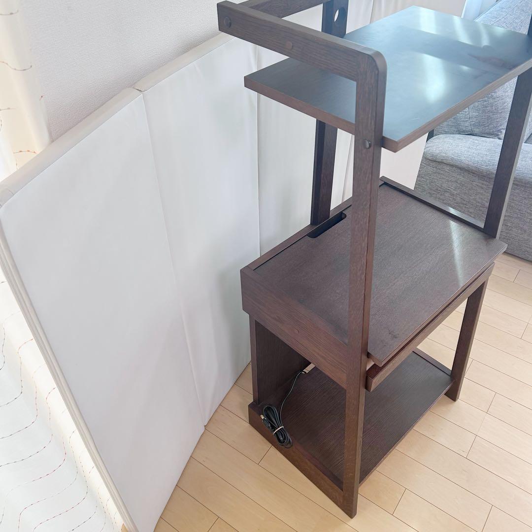 karimoku カリモク　パソコンラック パソコンデスク　オーク　コンセント6