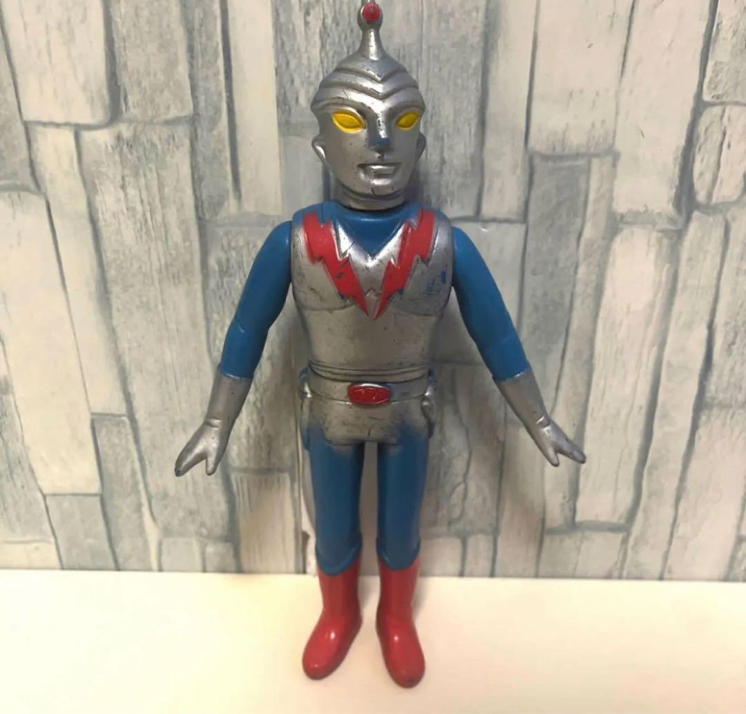 流星人間ゾーン ソフビ 当時物 約23cm 無版権 パチ フィギュア 1973年