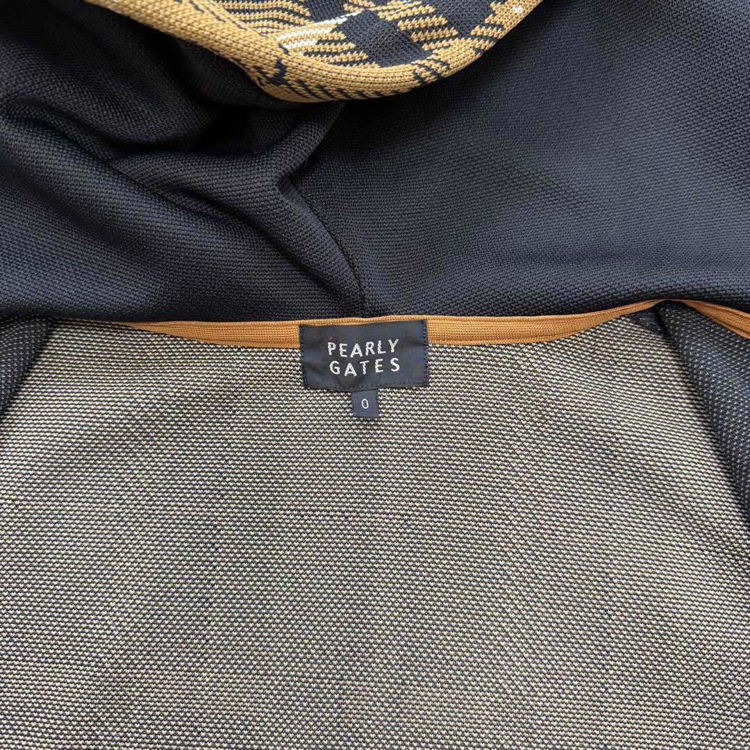 極美品✨ パーリーゲイツ フルジップパーカー チェック PG ロゴ