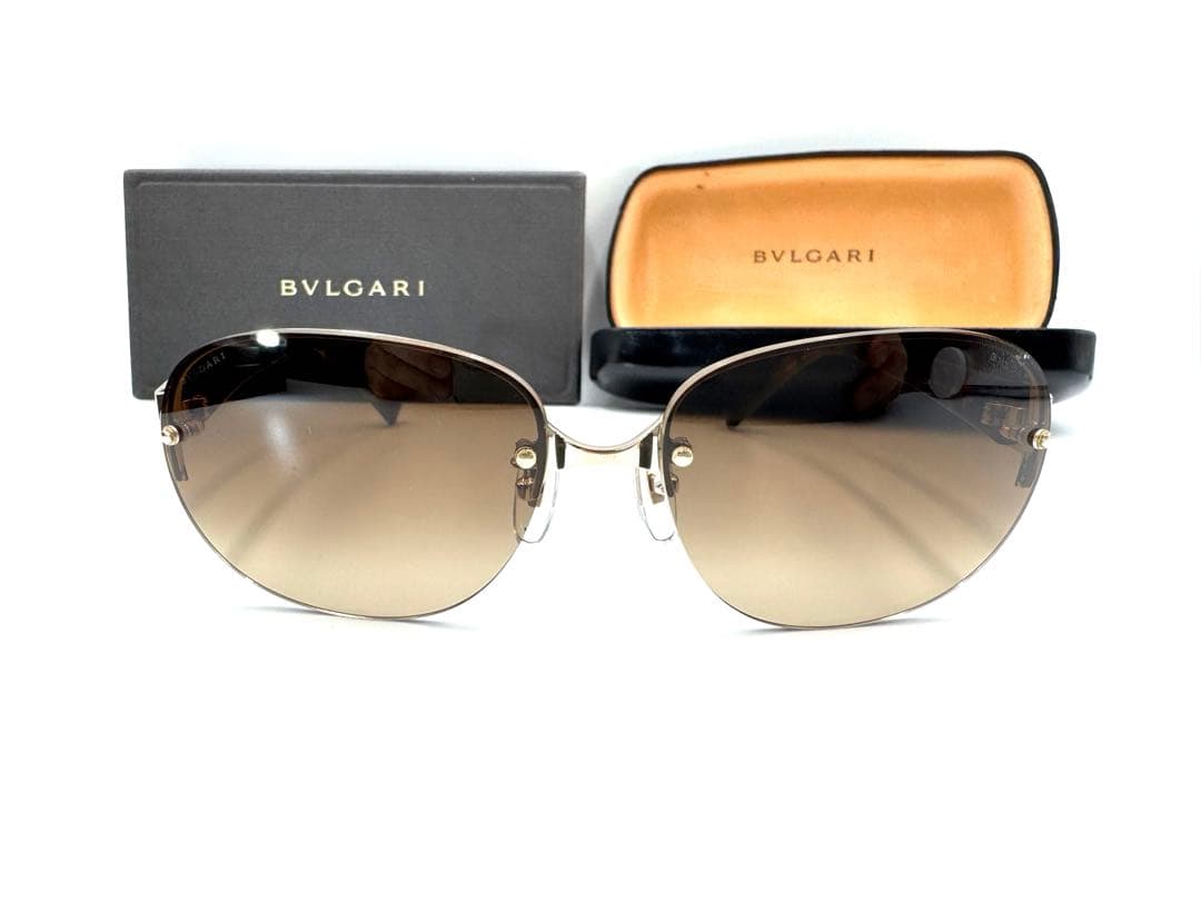【美品】 BVLGARI ブルガリ 6013 293 サングラス ブラウン