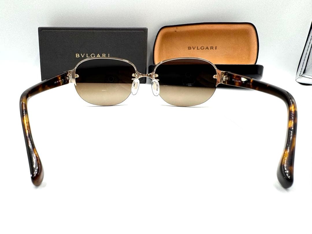【美品】 BVLGARI ブルガリ 6013 293 サングラス ブラウン