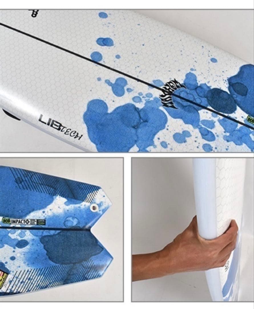 LOST × LIB TECH HYDRA サーフボード デッキパット込み