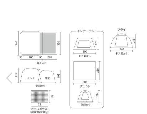 超美品　コールマン タフスクリーン2ルームハウス MDX+　テントシートセット