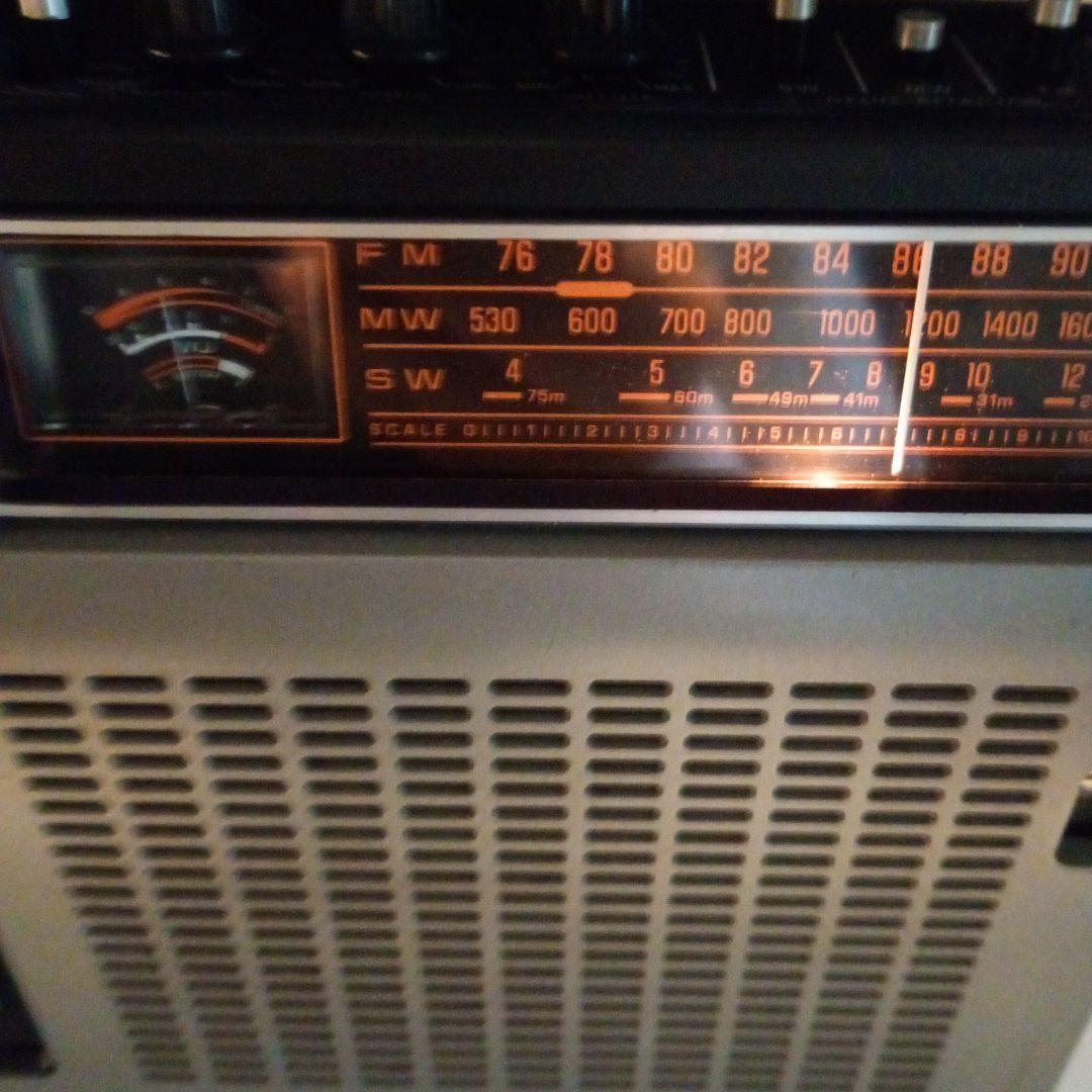 松下電器　ラジカセ　RQ-545　動作品。 電源コードとワイヤレスマイク付き