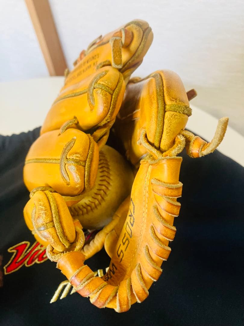 【希少・硬式用】ミズノ ビクトリーステージ キップレザー クロスウェブ 内野手向