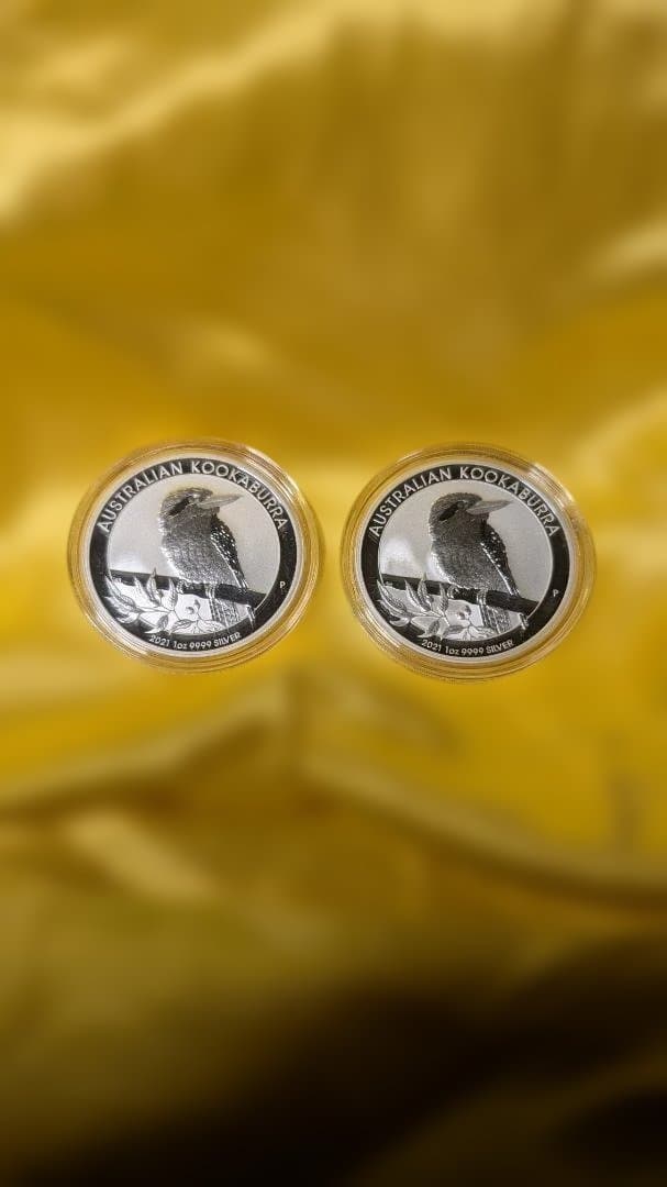 オーストラリア・クッカバラ銀貨 2枚セット 2021年　1オンス