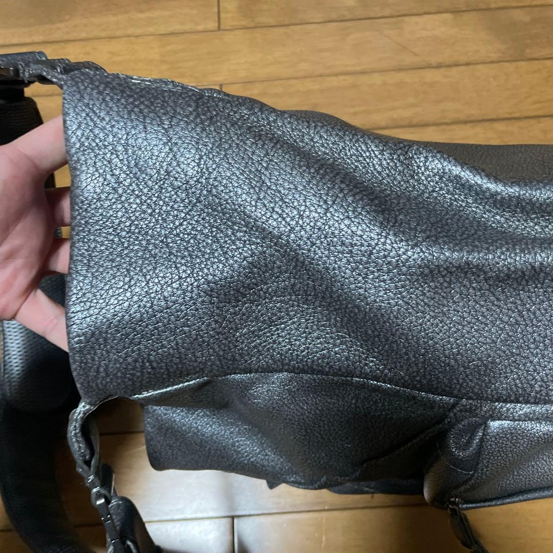 ermenegildo zegna ダークグレー ショルダーバッグ