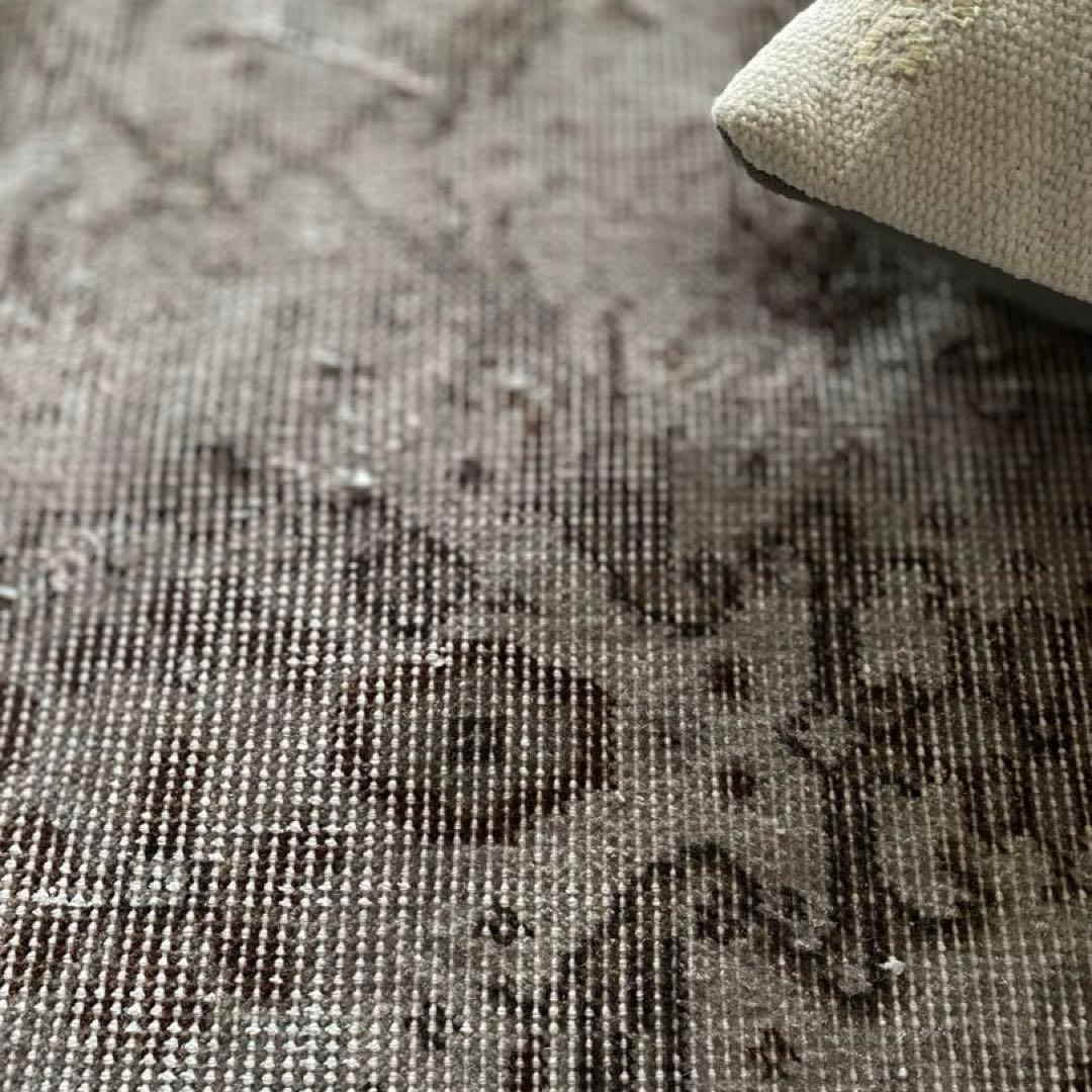 she　グレーオーバーダイ　ヴィンテージラグ　トルコラグ