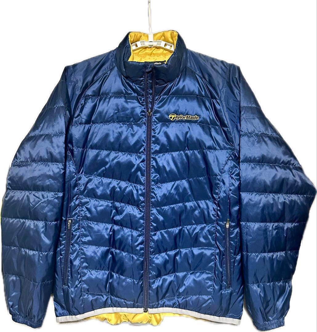 新品未使用！テーラーメイド ダウンジャケット ブルゾン ゴルフウェア XL青　O