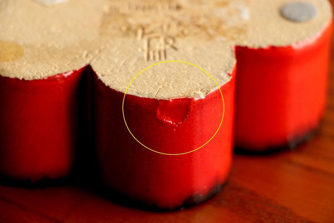 Lisa Larson リサラーソン キャンドルスタンド 赤 3