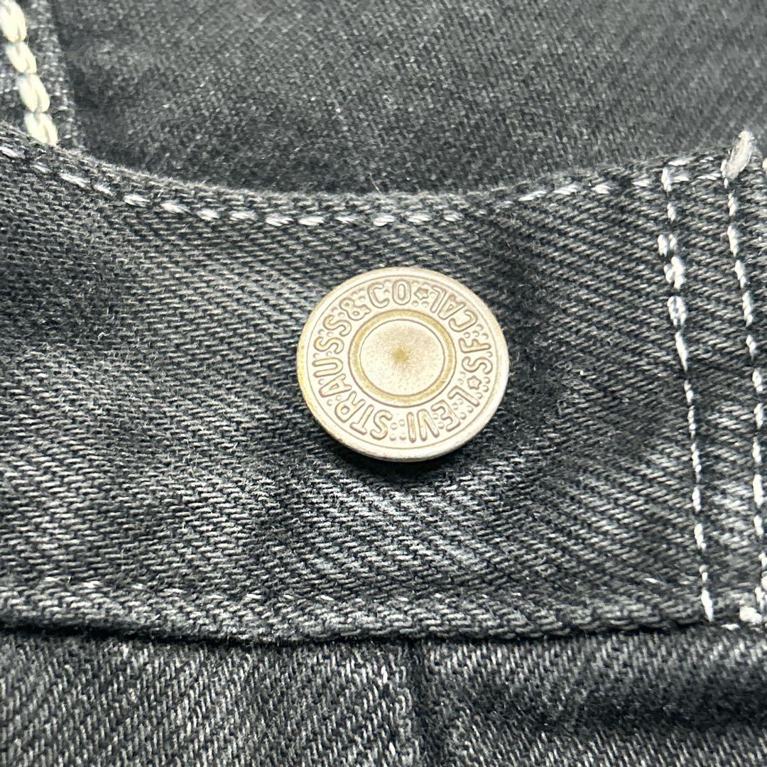 美品　希少　90s USA製 リーバイス　501 ブラック ホワイトステッチ