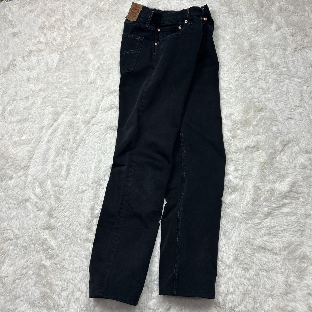 美品　希少　90s USA製 リーバイス　501 ブラック ホワイトステッチ