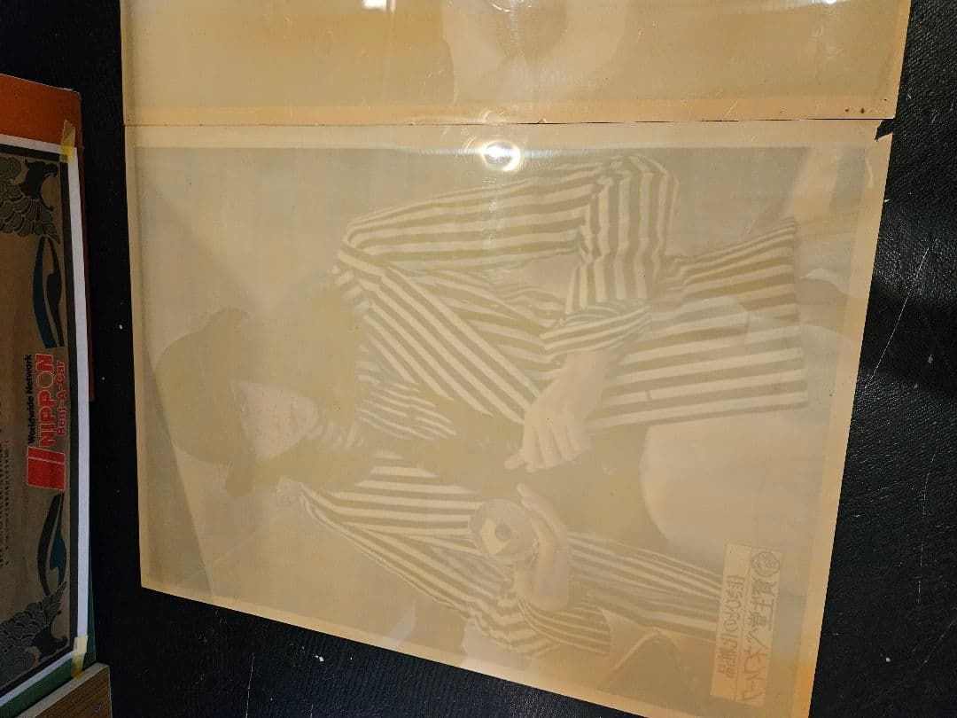 資生堂　ベネフィーク　電飾看板　ポスター　山口小夜子　昭和レトロ　ヴィンテージ