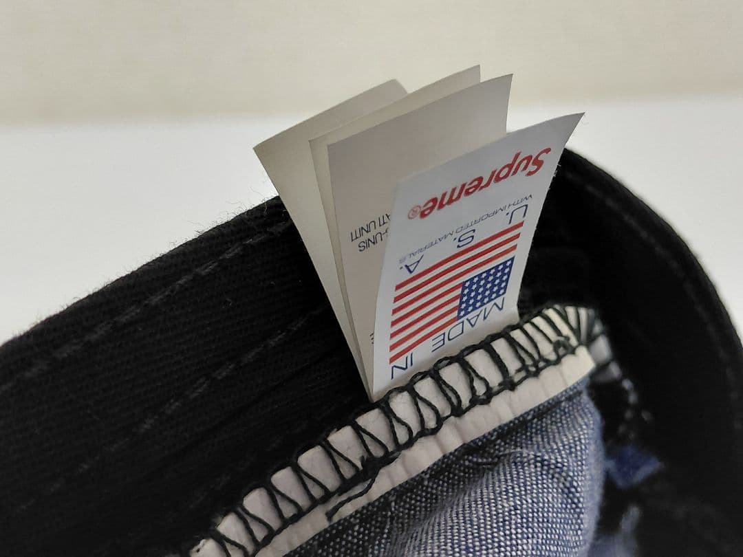 【極美品】 Supreme　Frayed　Croc　Denim　Camp　Cap