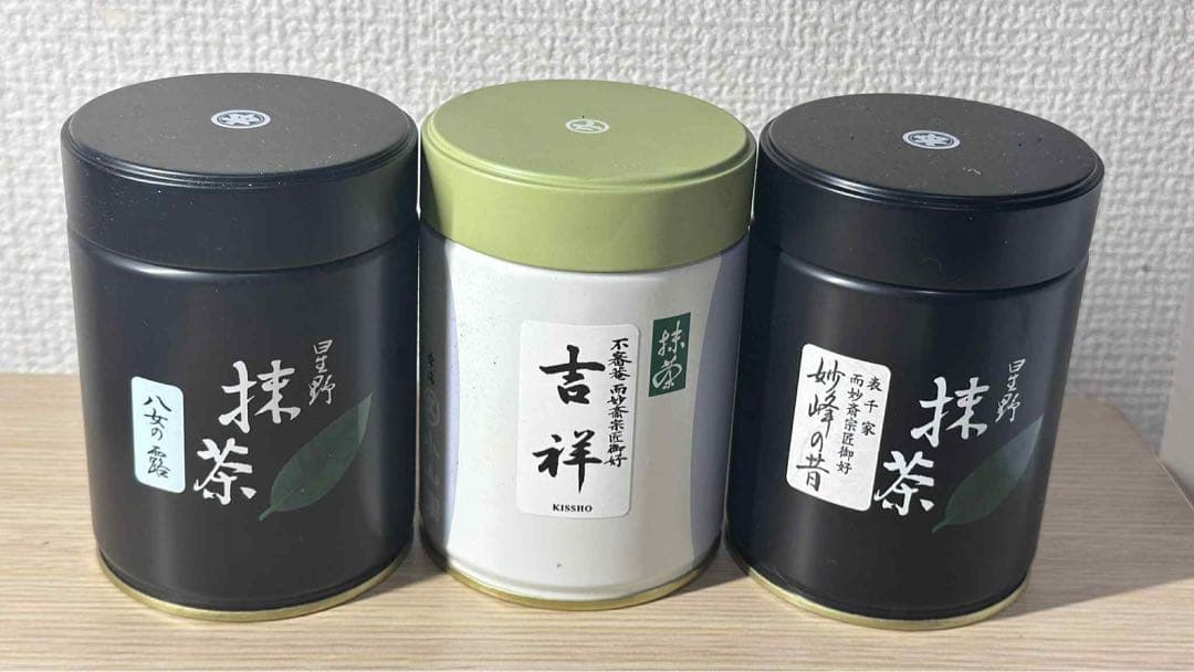 抹茶 星野製茶園　妙峰の昔100g、八女の露100g、丸久小山園　吉祥100g