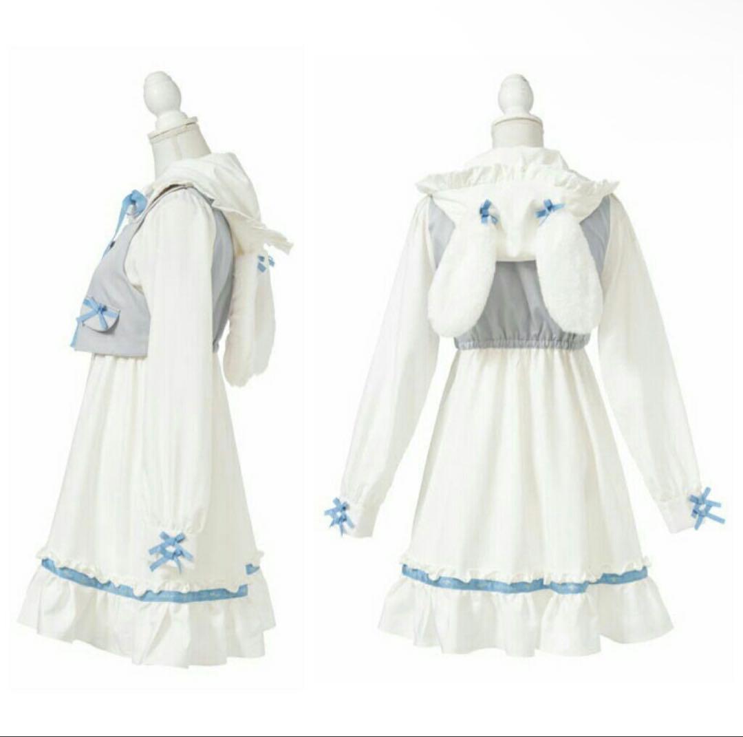 夢展望 DearMyLove シナモロール コラボ ワンピース サックス 3L