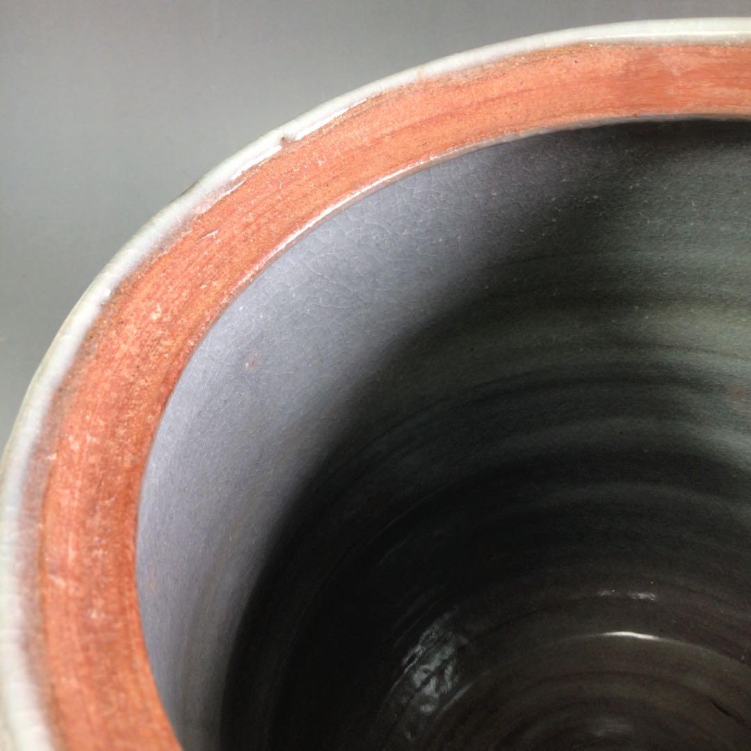 Ｐ９７７　水指　『玉欽造』『金彩梅絵』『一重口水指』　共箱　茶道具