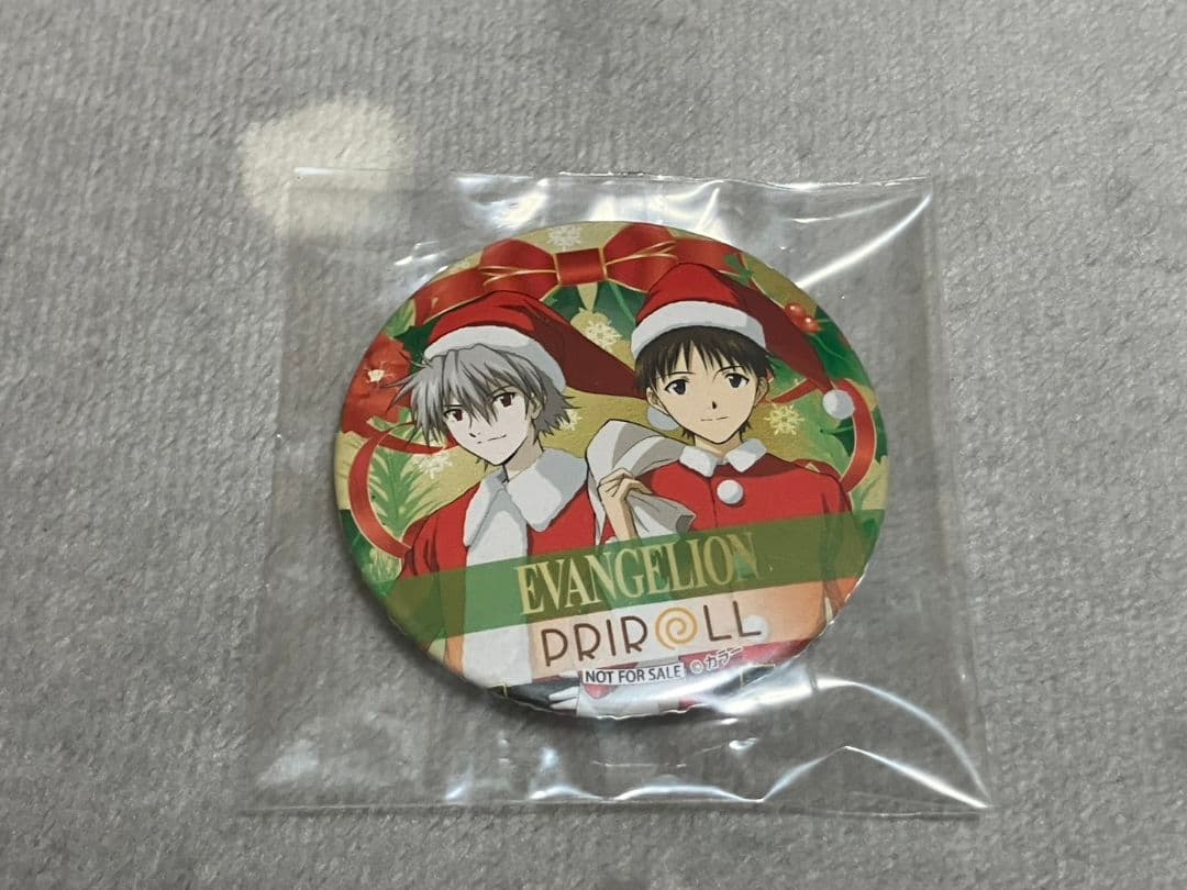 プレミア品　エヴァンゲリオン　碇シンジ　渚カヲル　非売品　缶バッジ