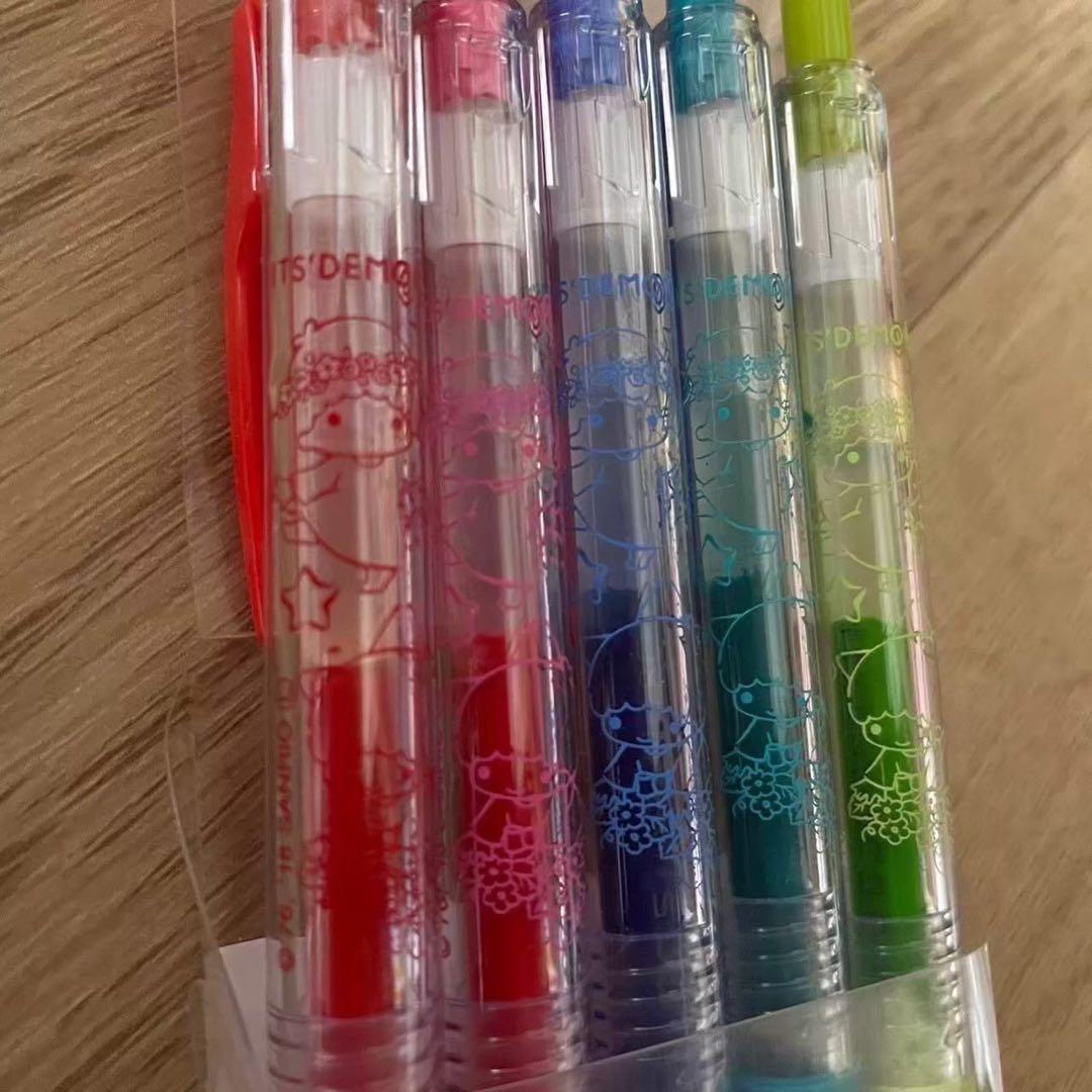 【新品未使用】リトルツインスターズ ボールペン 5本セット 0.5mm