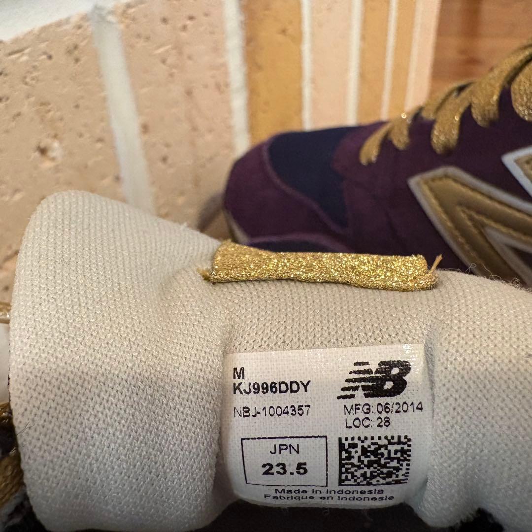 ニューバランス×デニム&ダンガリー 996 スニーカー 別注モデル 紫23.5