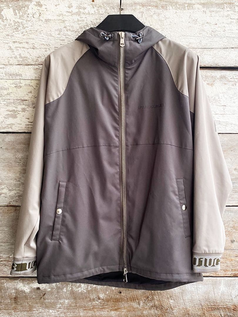 1PIU1UGUALE3 グレー ナイロンジャケット