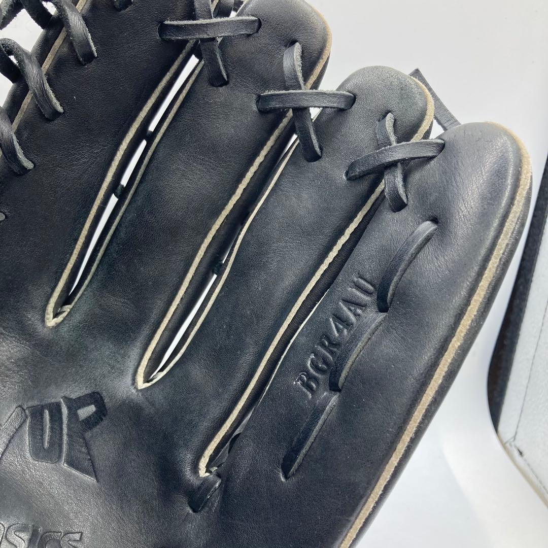 美品　3回使用のみ　asics アシックス グローブ 軟式大人用 外野手　右投げ