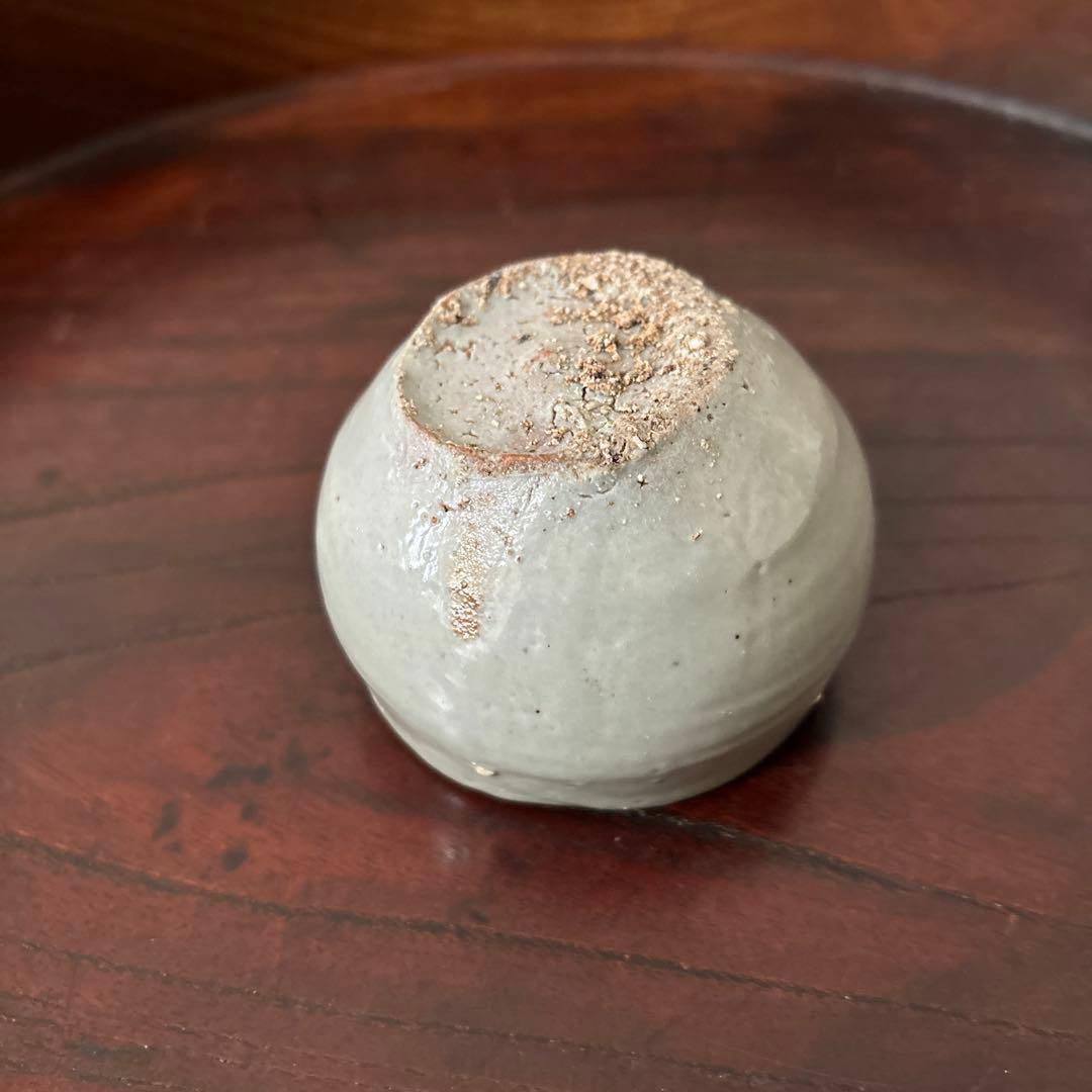 朝白磁盃　酒器　骨董　アンティーク　古美術　ぐい呑み 　検:白洲正子 秦秀雄