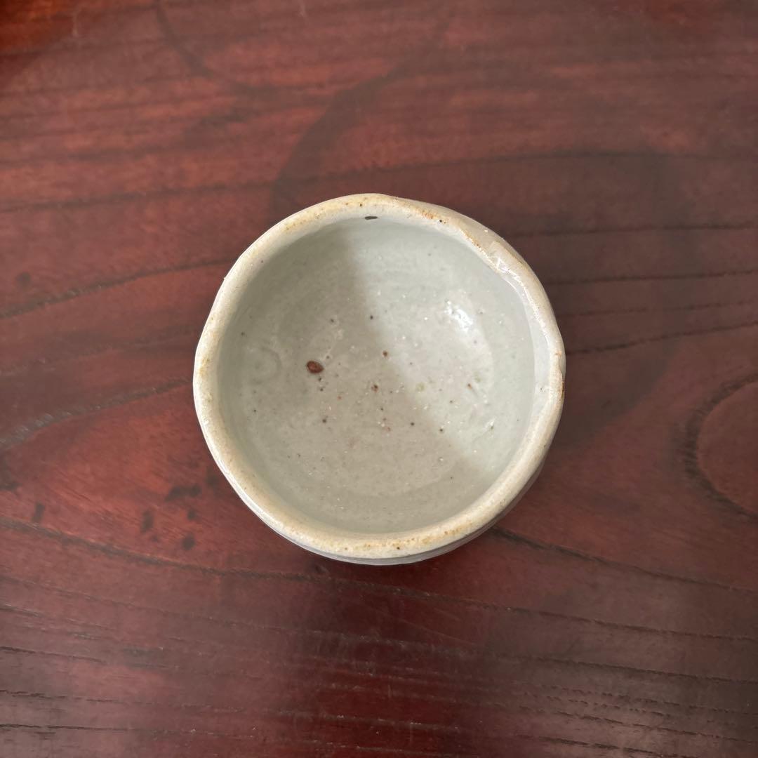 朝白磁盃　酒器　骨董　アンティーク　古美術　ぐい呑み 　検:白洲正子 秦秀雄