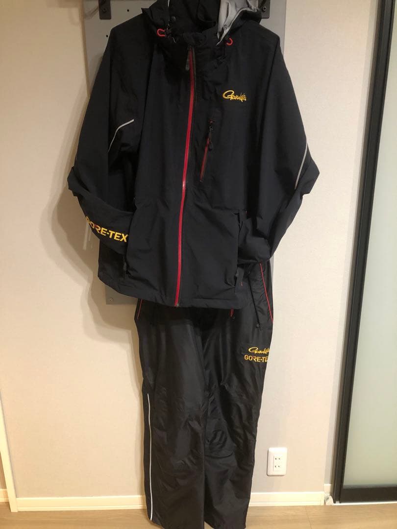 GAMAKATSU ゴアテックス(R)レインスーツ　L 収納袋付き