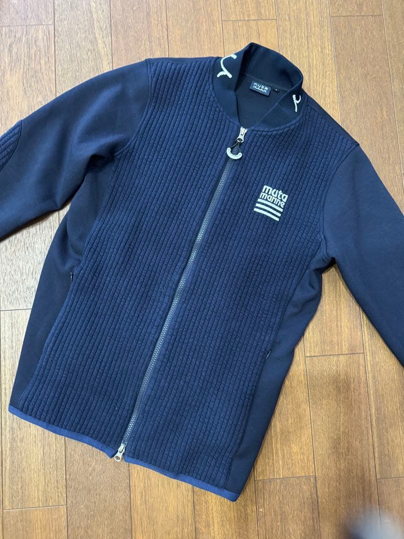 muta marineストライプキルトムーバブルゾンセットアップSサイズ