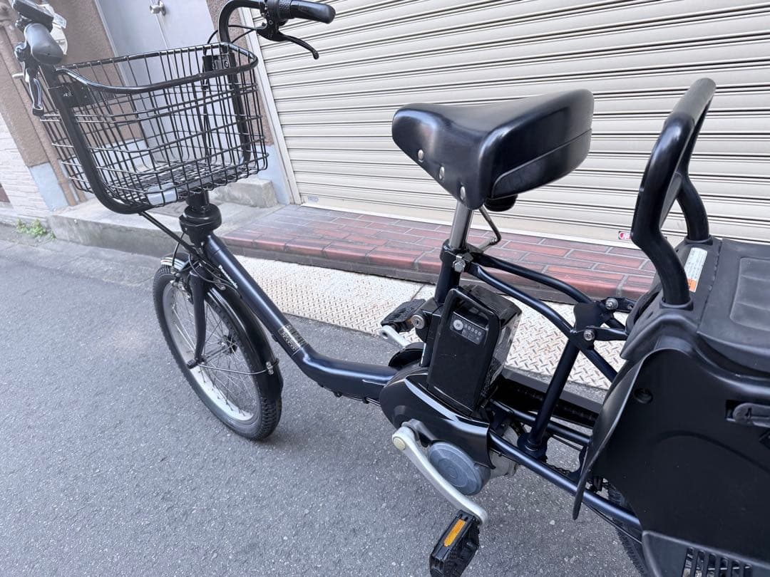 子供乗せ　パナソニック　電動アシスト自転車 チャイルドシート付き ブラック