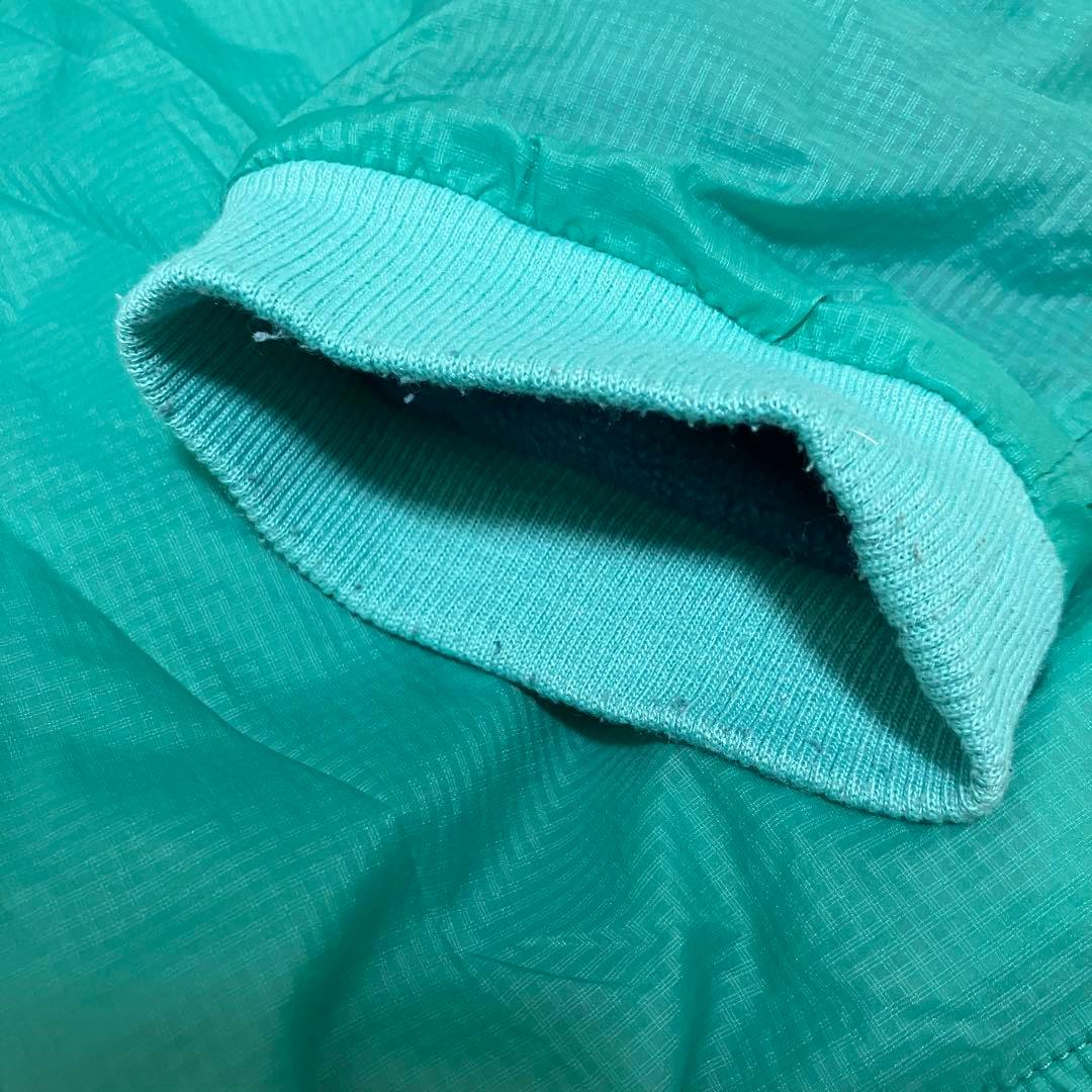 patagonia ロゴ入りリバーシブルブルゾン　ジャンパー　フリース　緑　青