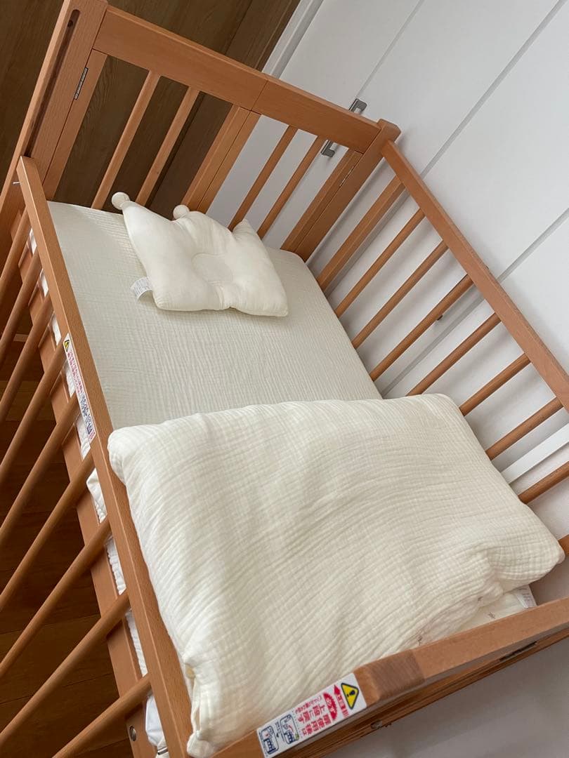 2024年8月購入日本製ミニベビーベッド＋立体ファイバーベビー布団セット