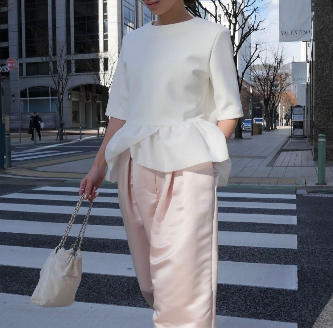 完売品　Have サテンフレアガウチョPT ピーチ