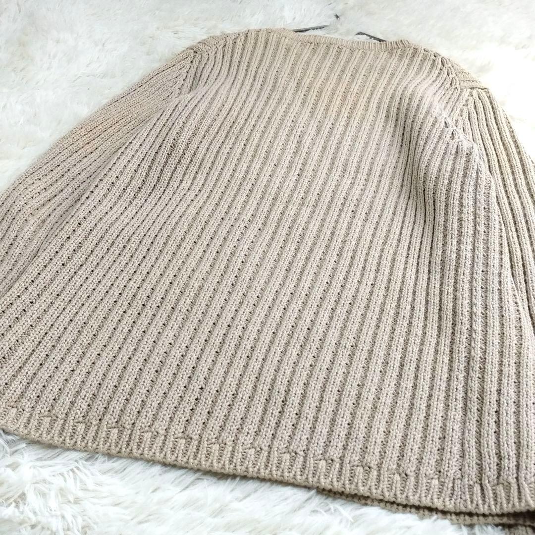 18239✨ルイヴィトン リネン コットン ニット セーター XS ベージュ