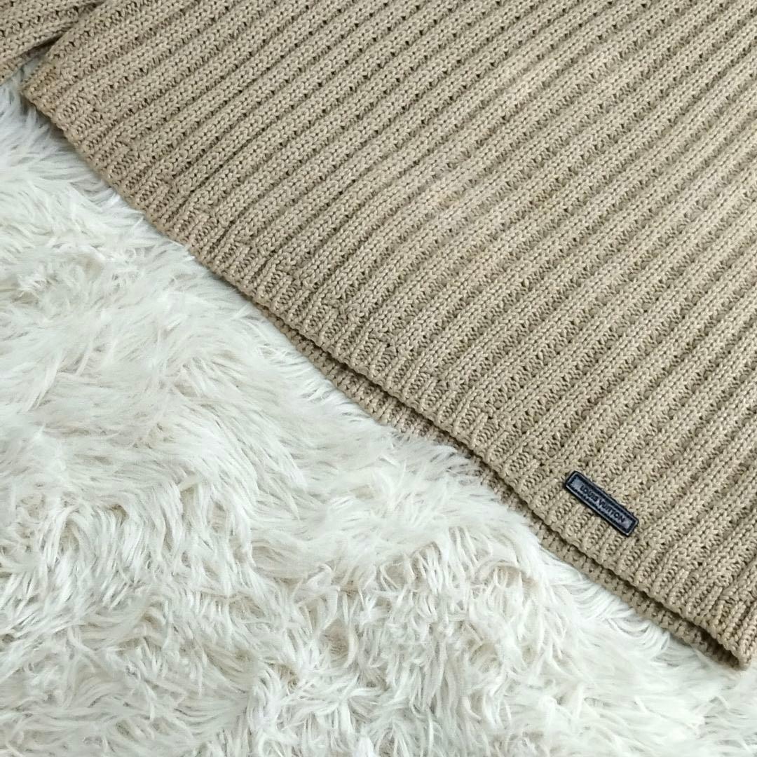 18239✨ルイヴィトン リネン コットン ニット セーター XS ベージュ