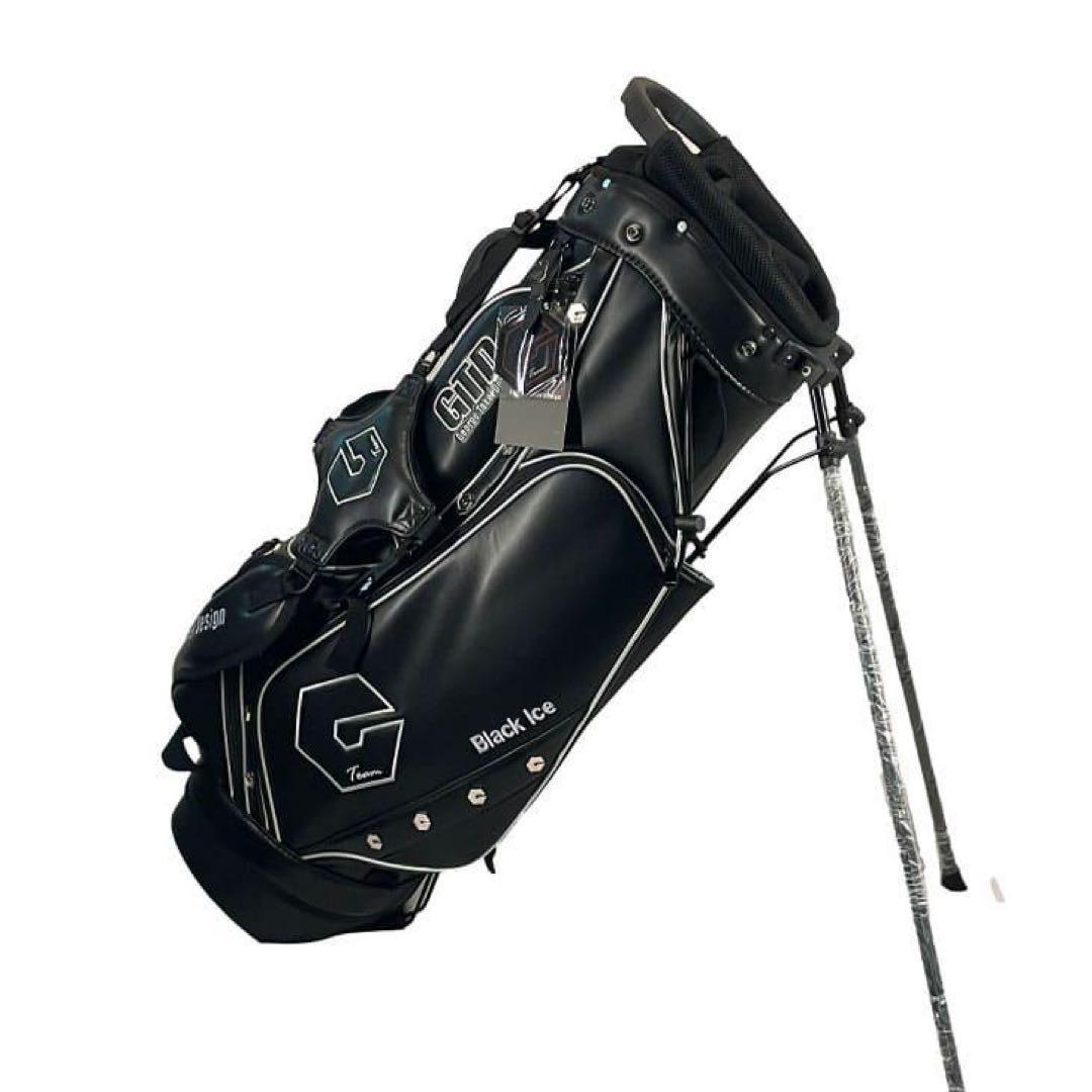 【未使用・超美品】GTD Black Ice キャディバッグ　ブラック/シルバー