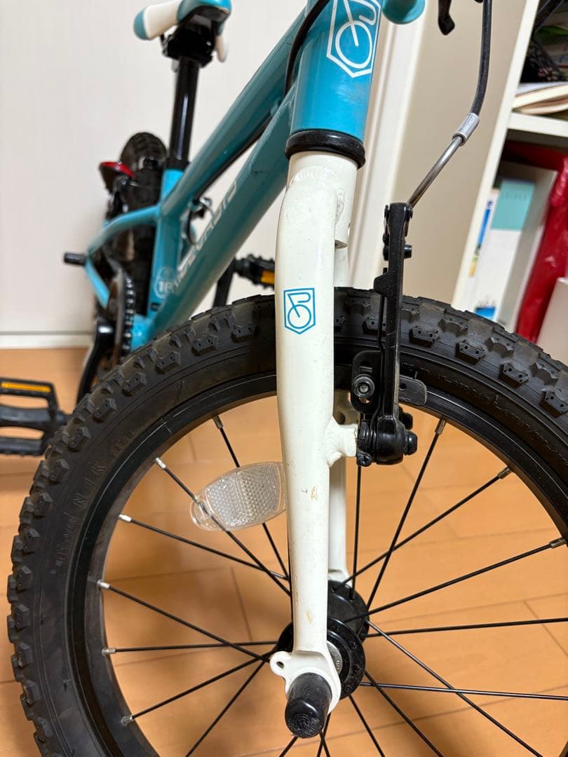 【引き取り限定】ヨツバサイクル キッズバイク　16インチ　限定色　水色