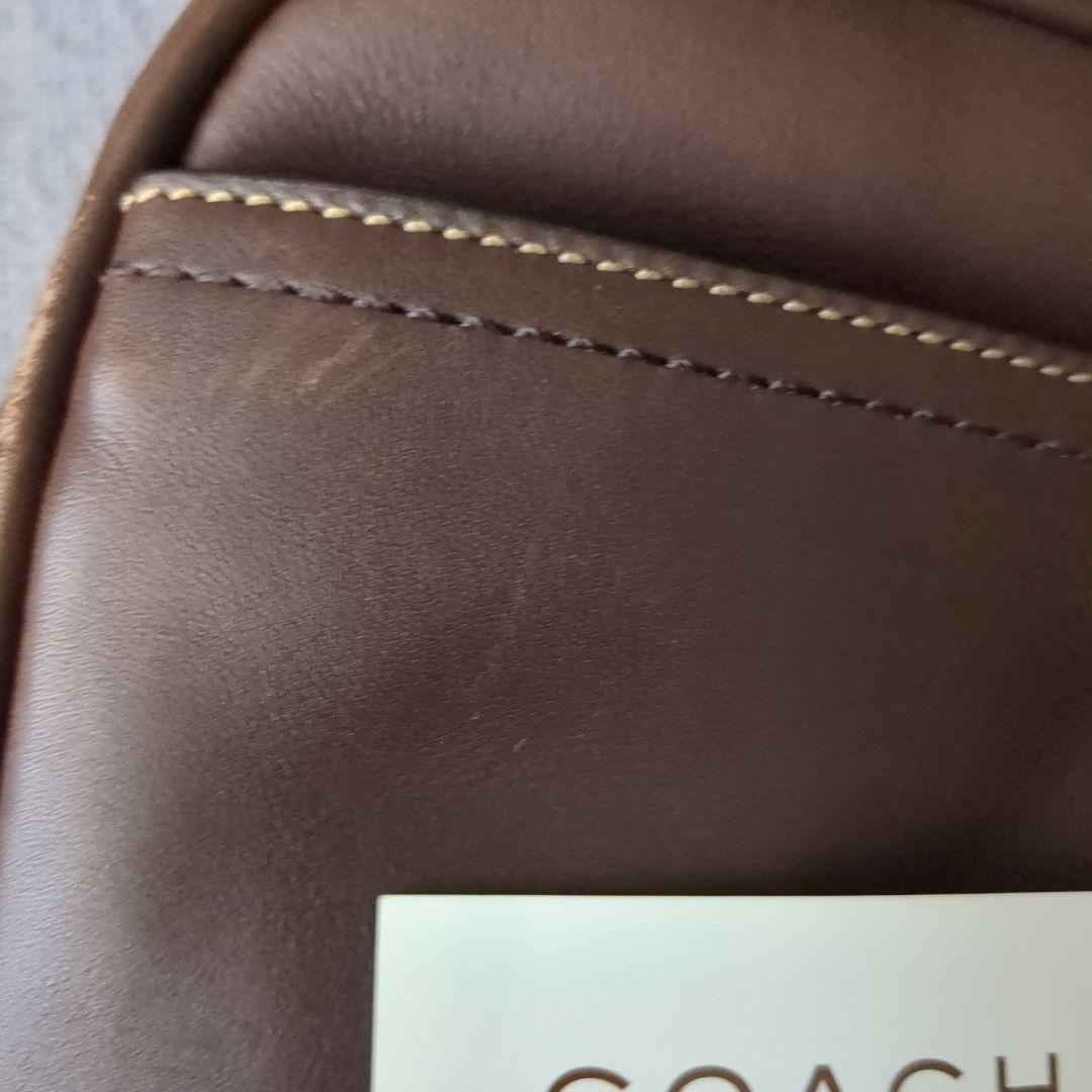 n*a様 コーチ ブラウンレザー ビジネスバッグ
