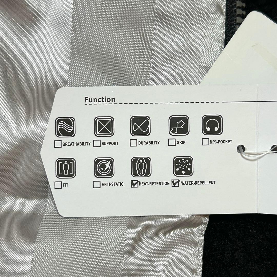 新品タグ付き ヒュンメル ロングボアコート S-M シルバー 撥水 防寒 566