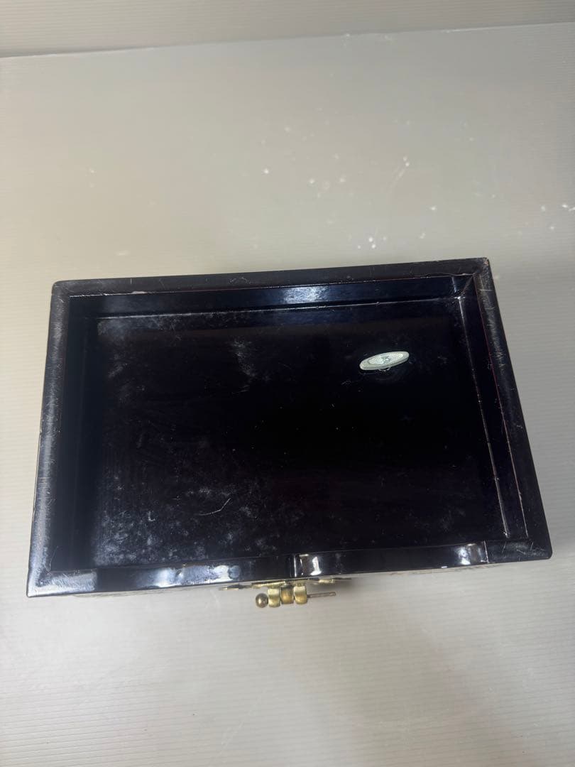 2565 螺鈿細工 花鳥　宝石箱 小物入れ 漆器 アクセサリーケース