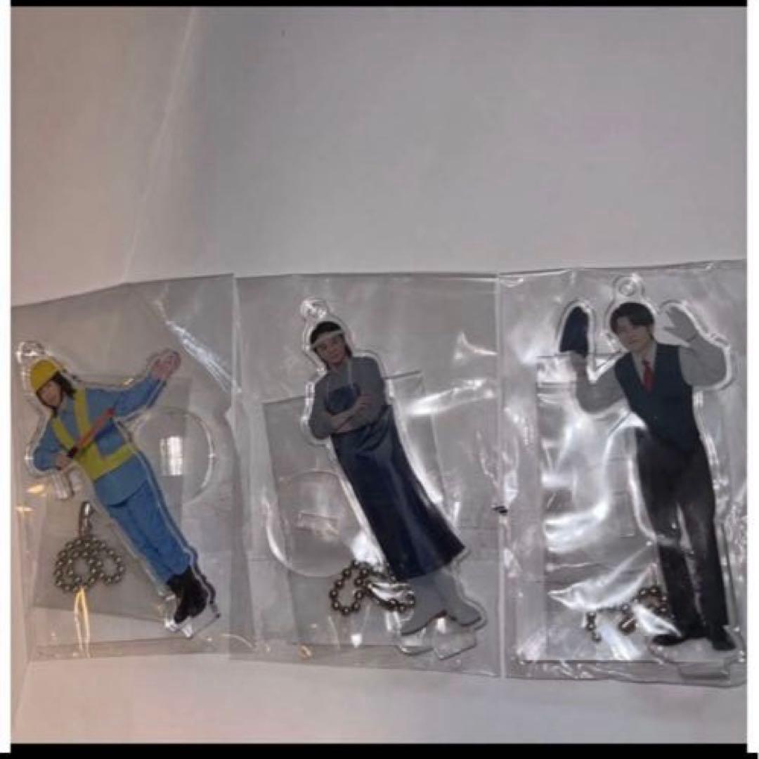 ライラックのアクスタ3体鮮魚店員もとき交通整理員りょうちゃんタクシー運転手ひろぱ