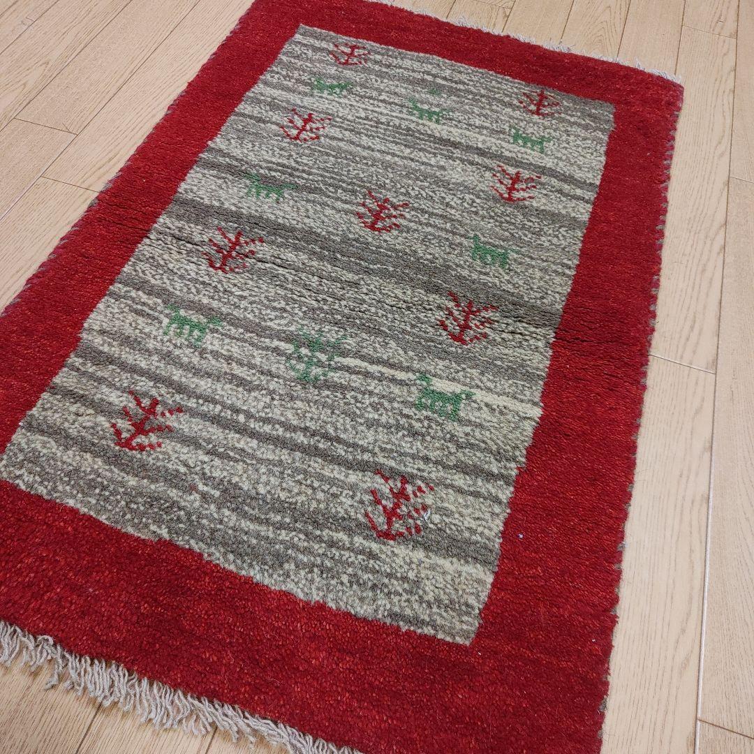 ペルシャ絨毯　ギャッベ　新品　85x55 cm Persia Gabbeh