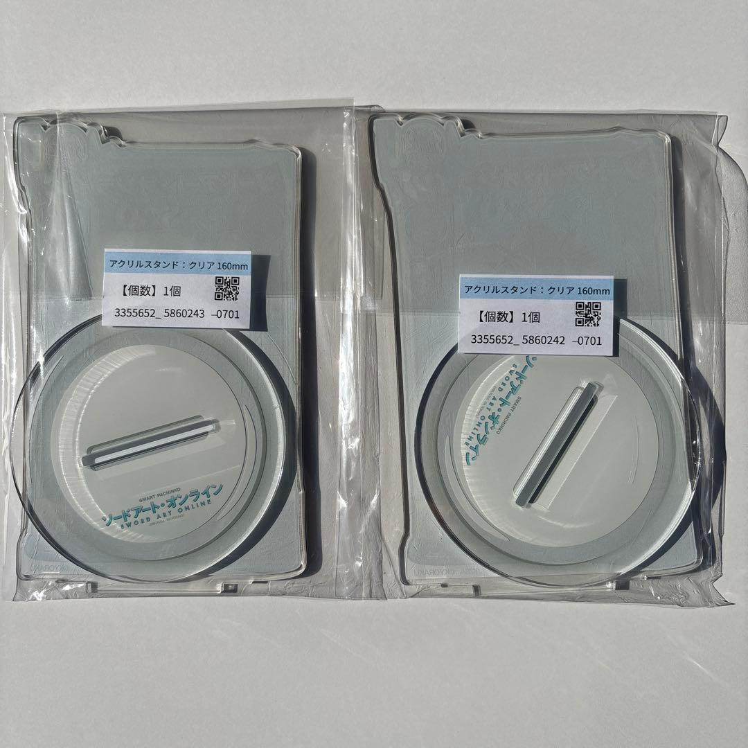 ソードアートオンライン　アクリルスタンド　キリト　アスナ　アクスタ　パチンコ